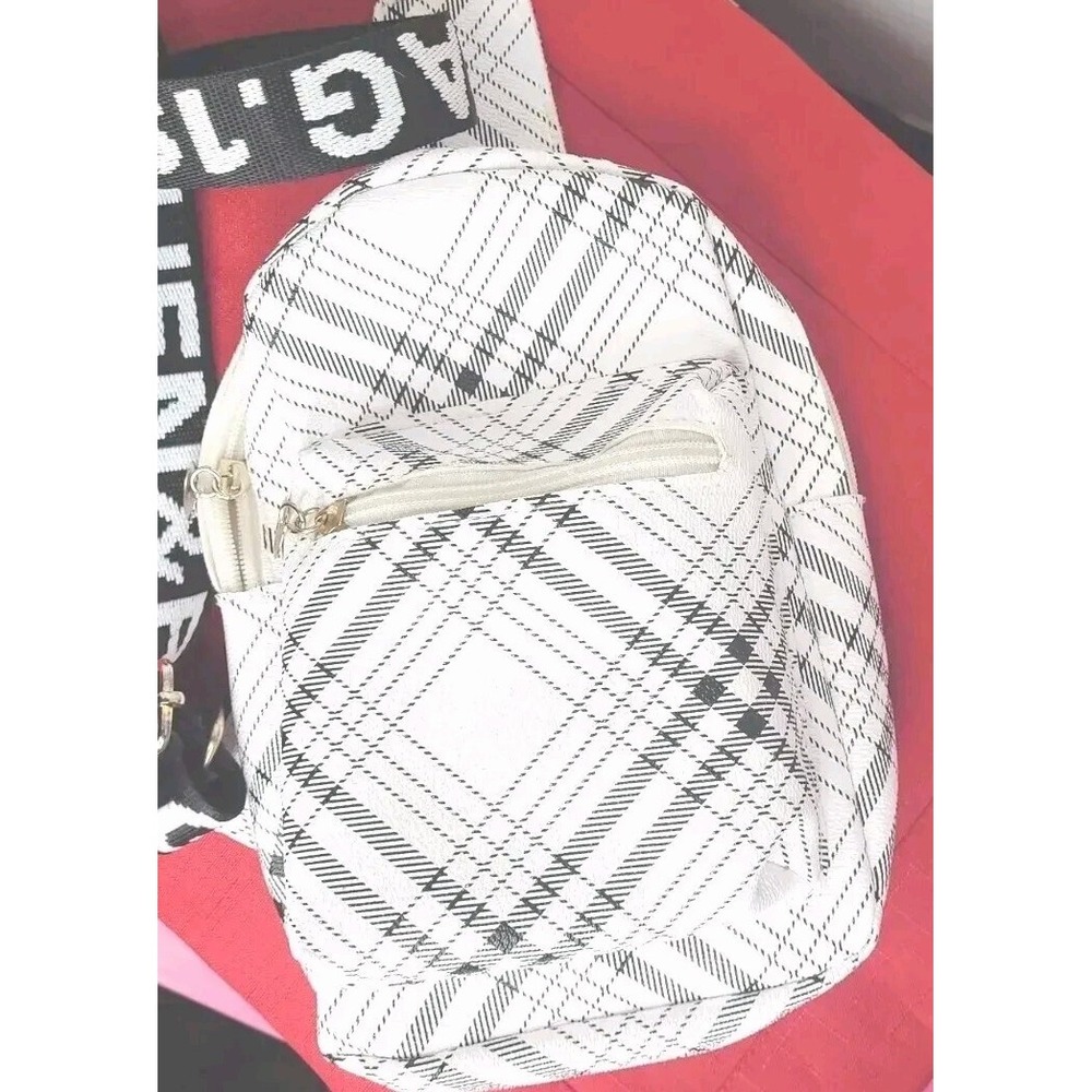 Kuchen & Bag 1980  Convertible Crossbody Purse Belt Bag Black White‎ Vintage
